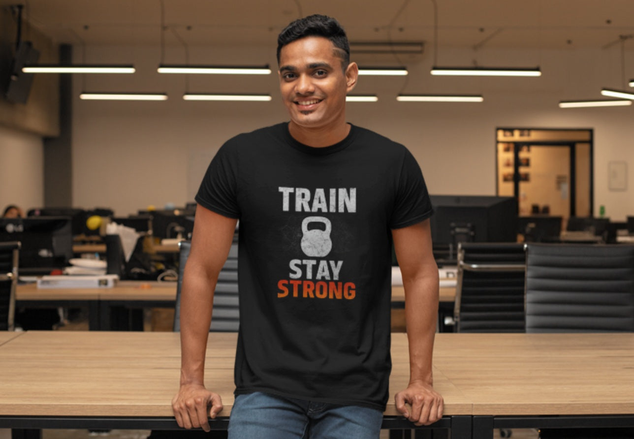 Armaks Official Men’s 240 GSM Performance Workout T-Shirt – Train Hard Edition